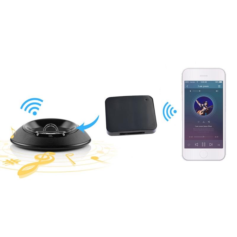 30-Pin Bluetooth 5.0 A2DP Music Audio Receiver Stero Adapter For Bose SoundDock Bluetooth adapter Wireless Adapter