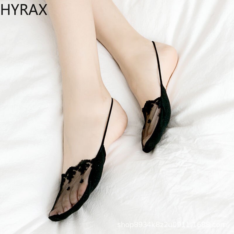 Hyrax Onzichtbare Boot Sokken Hoge Hakken Ondiepe Mond Half Palm Sling Kant Sokken Naam Luxe Hyrax Sokken