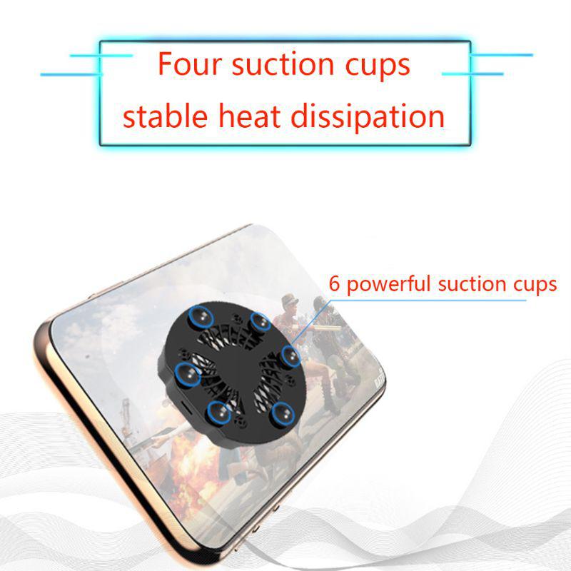 Foldable Fan Radiator Mobile Phone Cooler Cooling Support Holder Bracket for iPhone Samsung Huawei Xiaomi Smartphone Tablet r25