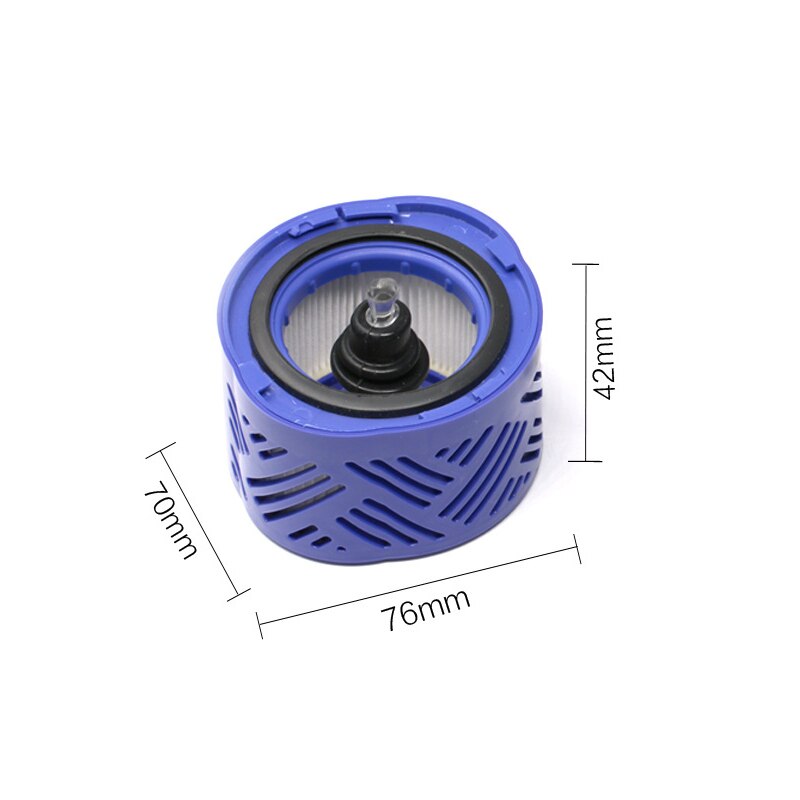 1 pièces pour Dyson DC62 V6 V7 V8 pré-filtres HEPA post-filtres remplacements Compatible aspirateur moteur couvercle arrière filtre arrière