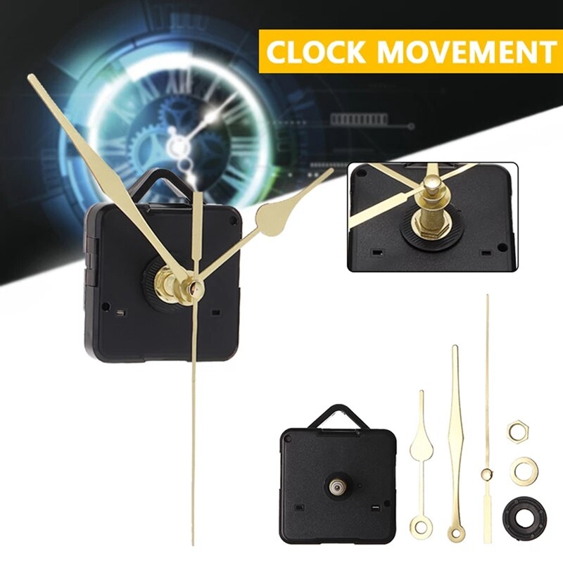 Mecanismo de reloj de pared de 5 piezas, mecanismo de reloj de cuarzo, herramientas de reparación, Kit de piezas