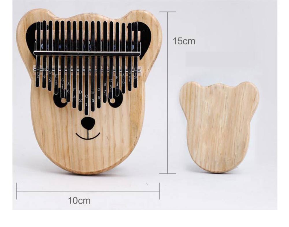 Kalimba-17 Keys Cartoons Thumb Piano, Perfect Christmas for Kids and Adult Ancient Mbira Finger Mbira Made with Solid Wood