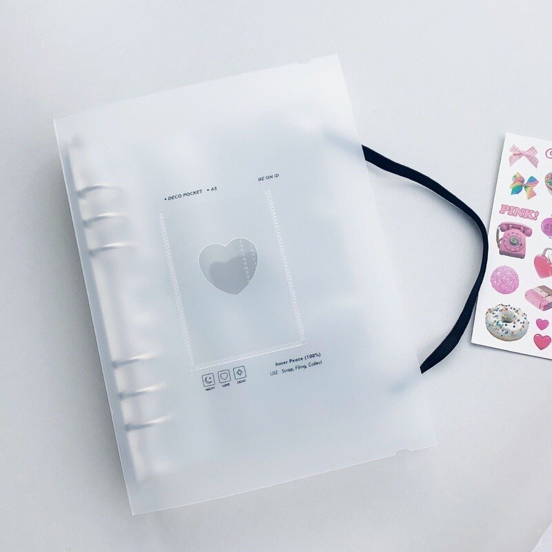 Coloffice PP Matte Transparent A4 B5 A5 Holes Loose-Leaf Notebook Case Inner Page Notebook Shell Office School Supplies