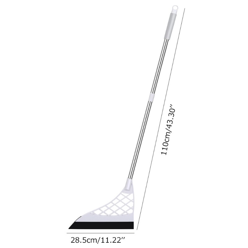Removable Dual-use Super Sweeper Broom for Living Room Kitchen Bathroom Hangable Handle Easy to Clean R7UB
