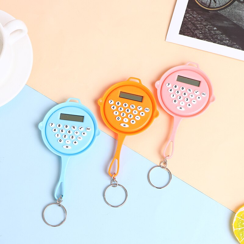 Chicken Pan Miniature Calculators Key Chain Are Reserved For Students For Exams Portable Keychain Calculator