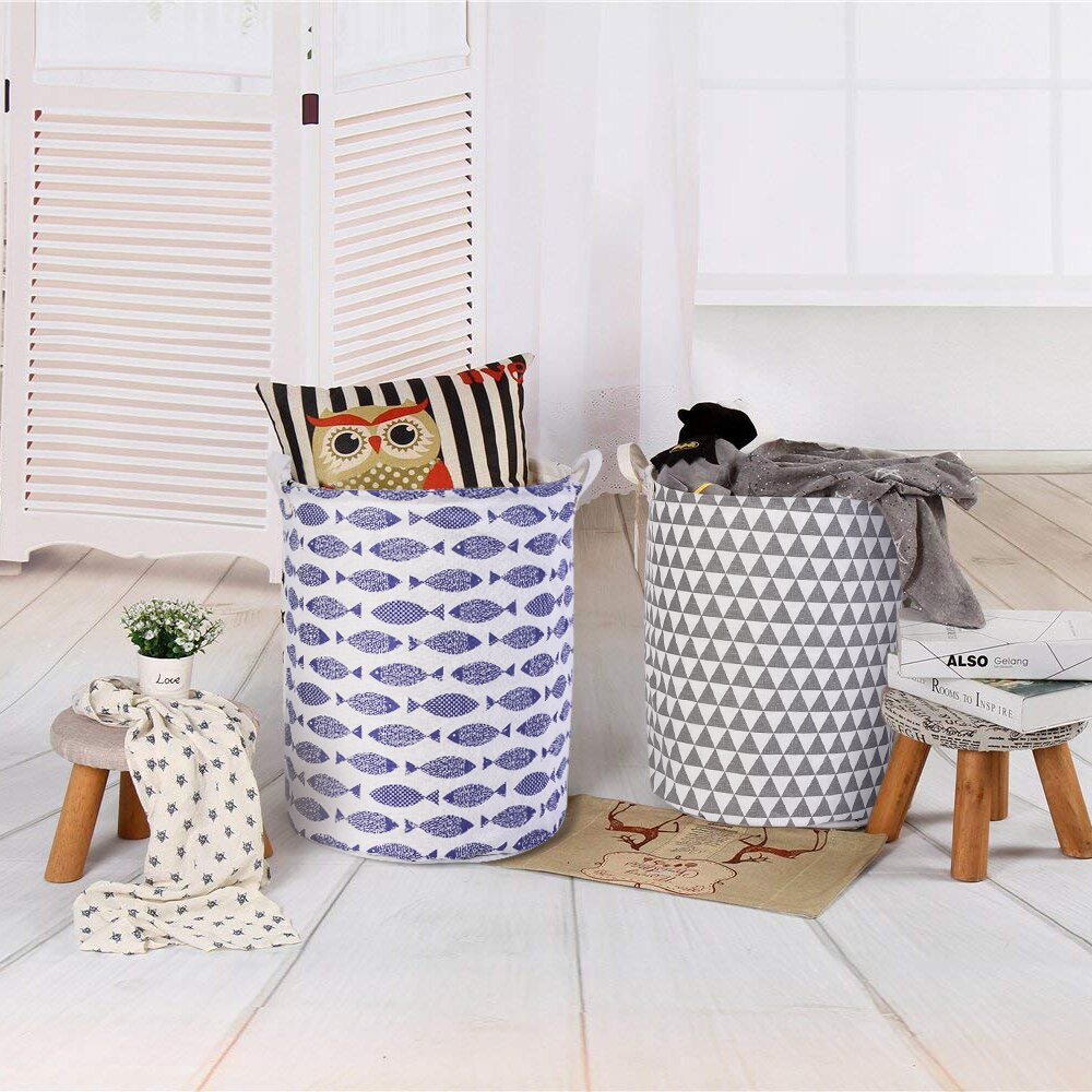 Paniers de rangement pour vêtements sales | Sacs de rangement pour vêtements sales, paniers de rangement pour vêtements, linge pliante, tissu de coton, vêtements sales