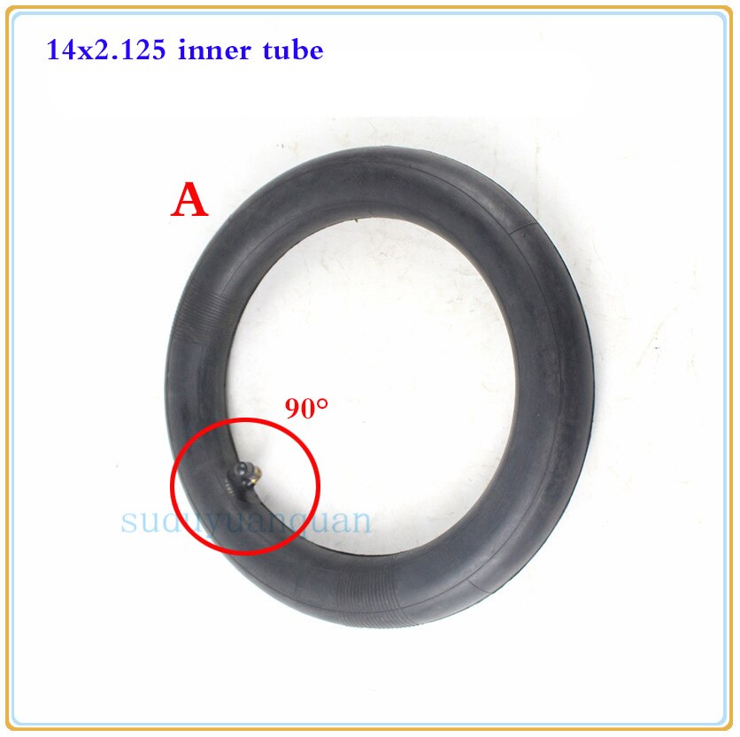 57-253 tube 14x2.125 tire fits for Folding electric bicycle, children's bicycle,e-Bike 14*2.125 tyre inner tube 14'' wheel tyre: inner tube A