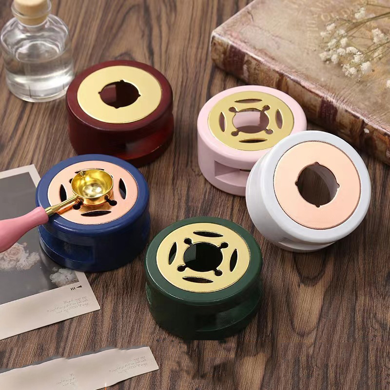 Cuchara de cera de sellado para sellar cera, mango de madera Retro, horno de cera de sellado, olla para estufa, artesanía decorativa, , sello de cera, cera SB002