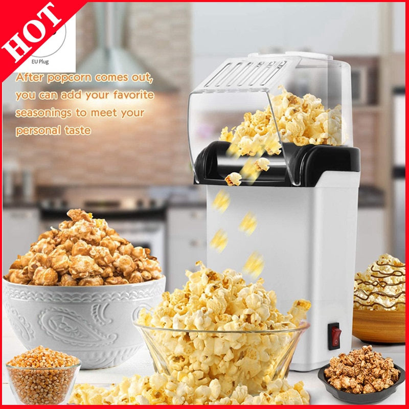 Air popcorn popper maker, elektrisk luft popcorn maskin -1200w,  oljefri