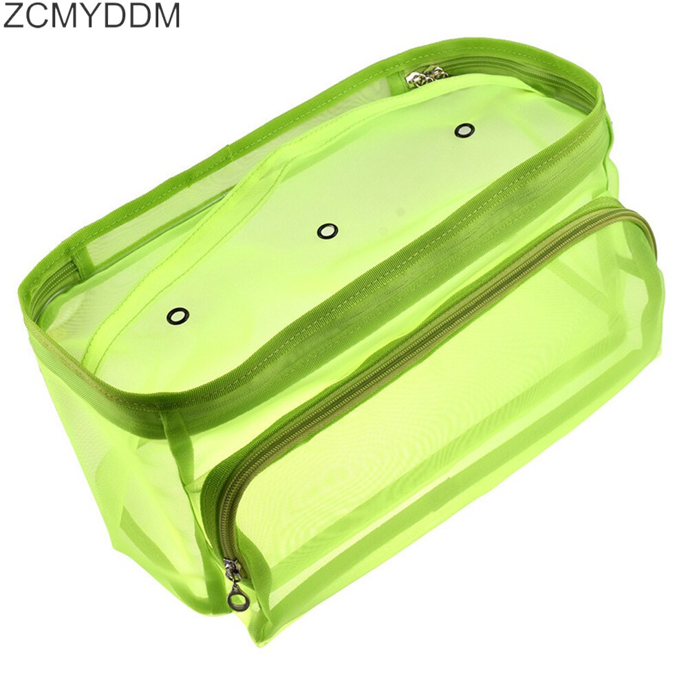 Breien Bag Organizer Garen Opslag Mesh Bag Craft Nylon Garen Case Organizer Opbergmanden Reizen Naaien Gereedschap Accessoires: Green