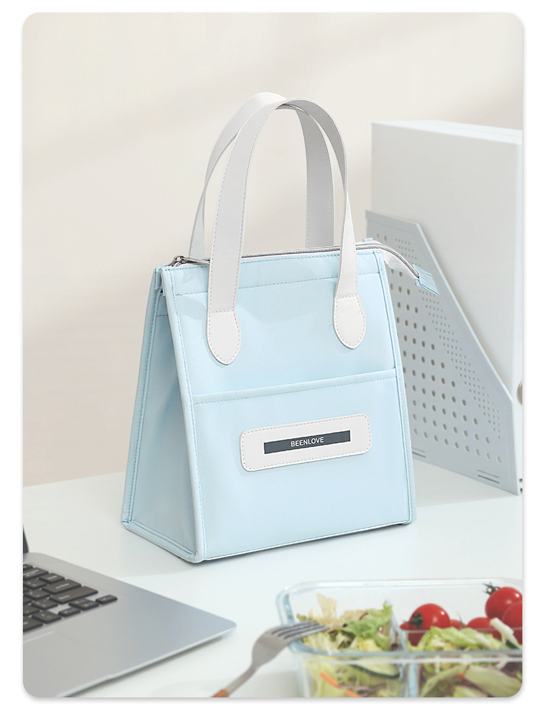 Portable Handheld Lunch Box Bag Insulated Lunch Bag for Work And School Outings Easy Carry Bento Bag Food Storage Pouch