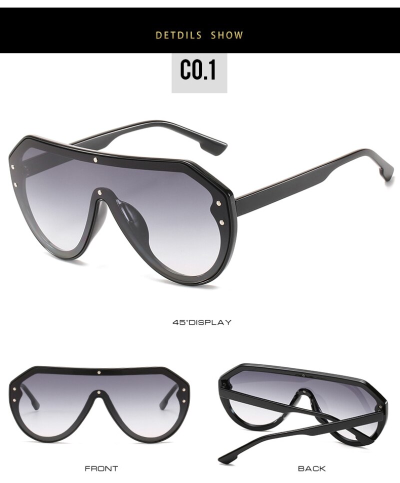 Outdoor Sunscreen sunglasses Large frame One-piece sunglasses Anti-UV 400 Cycling travel beach climbing hiking sunglasses