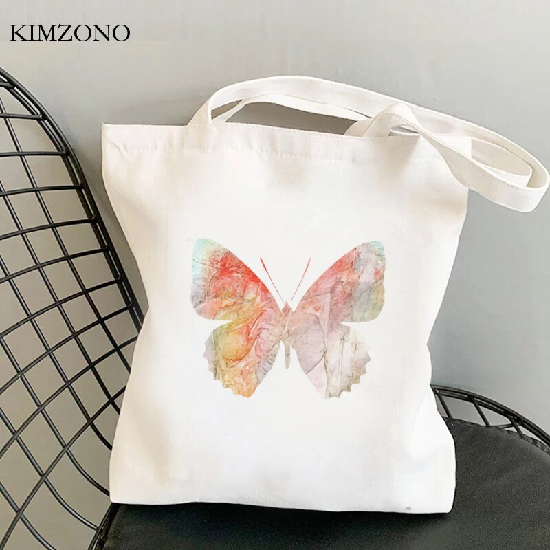 Butterfly shopping bag jute bag grocery reusable bolsas de tela eco bolsa bag cloth bolsas reutilizables jute foldable custom: 29913