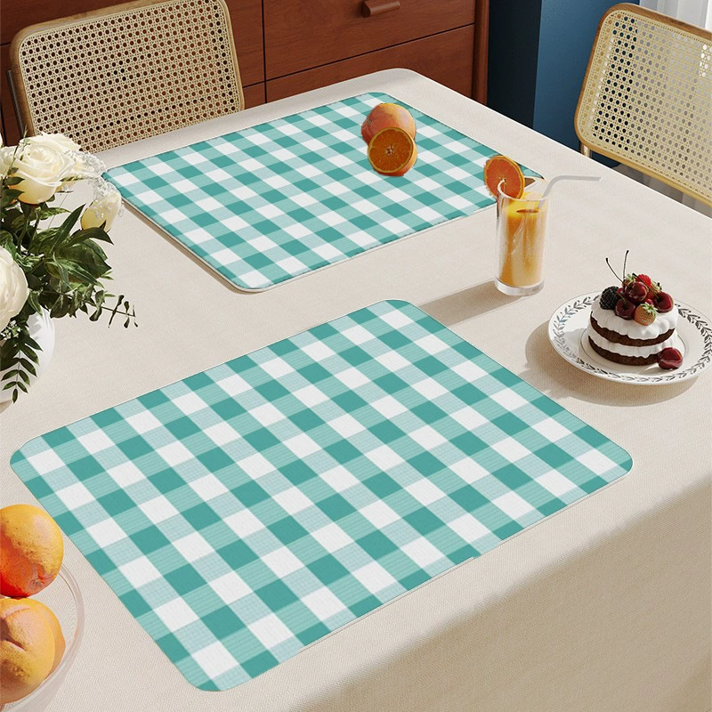 Placemats Set of 4 Woven Vinyl Plastic 12X18 inch Place Mats Non-Slip Heat Resistant Washable Easy Clean Table Mats: Beige