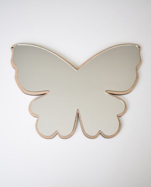 Bricolage chambre d'enfants miroirs muraux décoratifs acrylique décor à la maison cadre en bois pépinière mignon dessin animé miroir Stickers muraux: Butterfly A