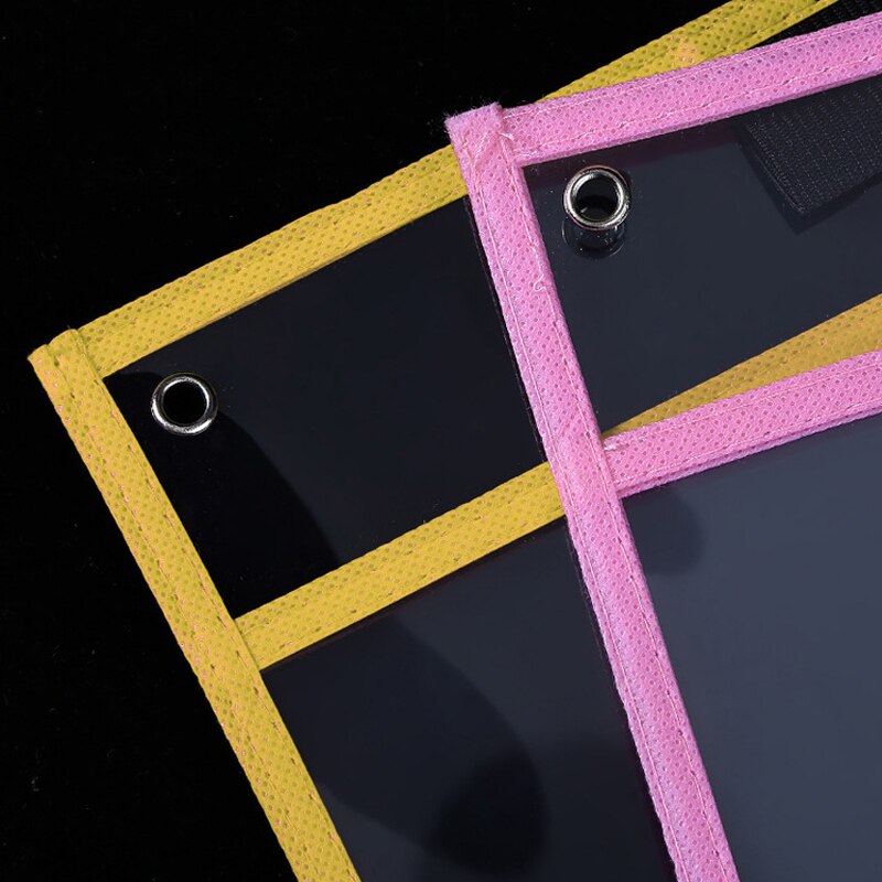 A4 Reusable Dry Erase Pockets Hard 4 Sheet Protectors, 1 Bone Shape Eraser, 2 Erase Pens for School Office Classroom