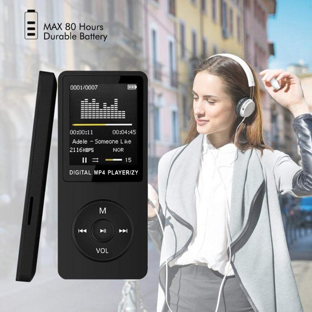 1.8inch Media HIFI Portable Movie MP3 Ultra-thin Digital Music Player Ebook With FM Radio