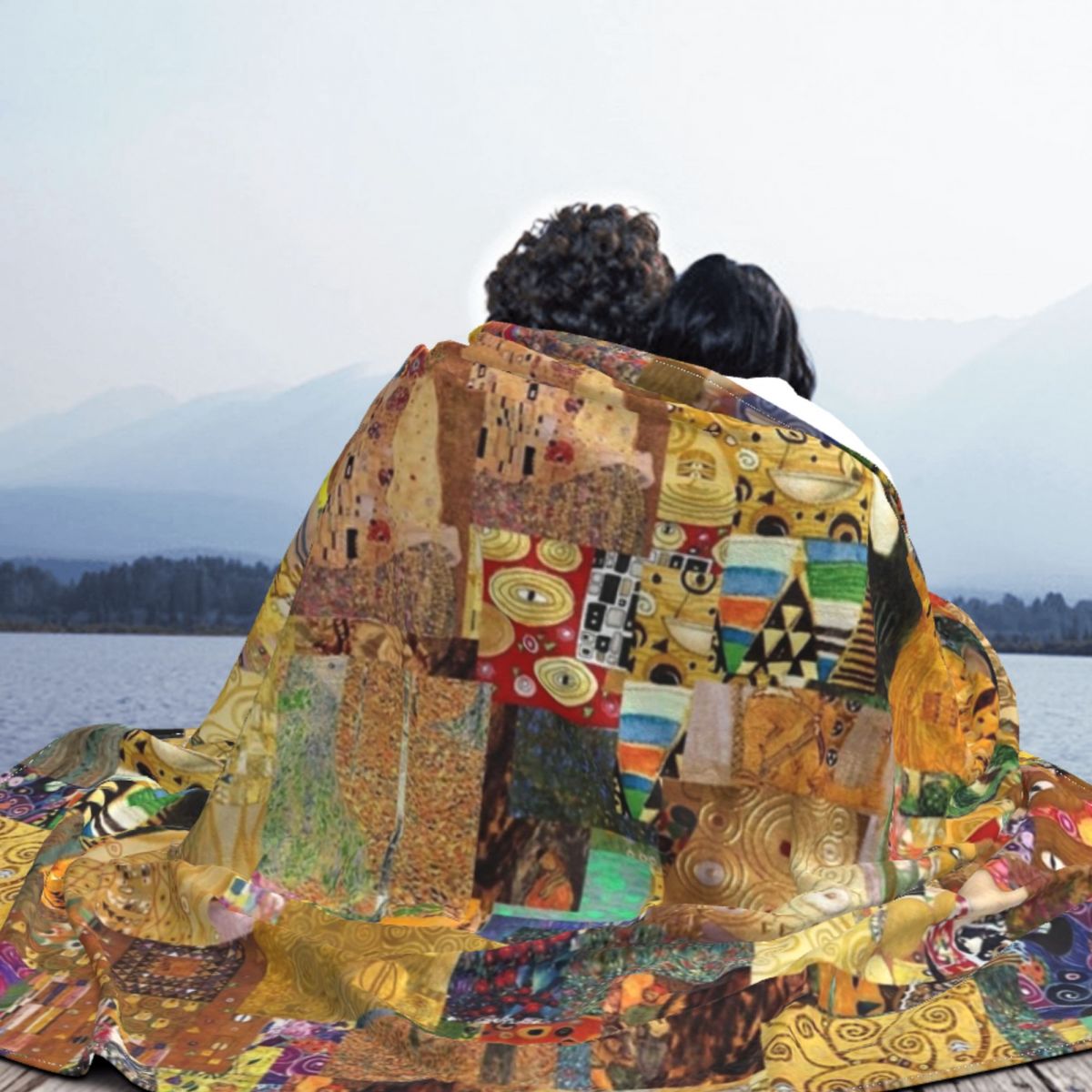 Gustav Klimt Blankets Velvet Summer Plaid Multi-function Super Warm Throw Blanket for Bedding Couch Bedspread