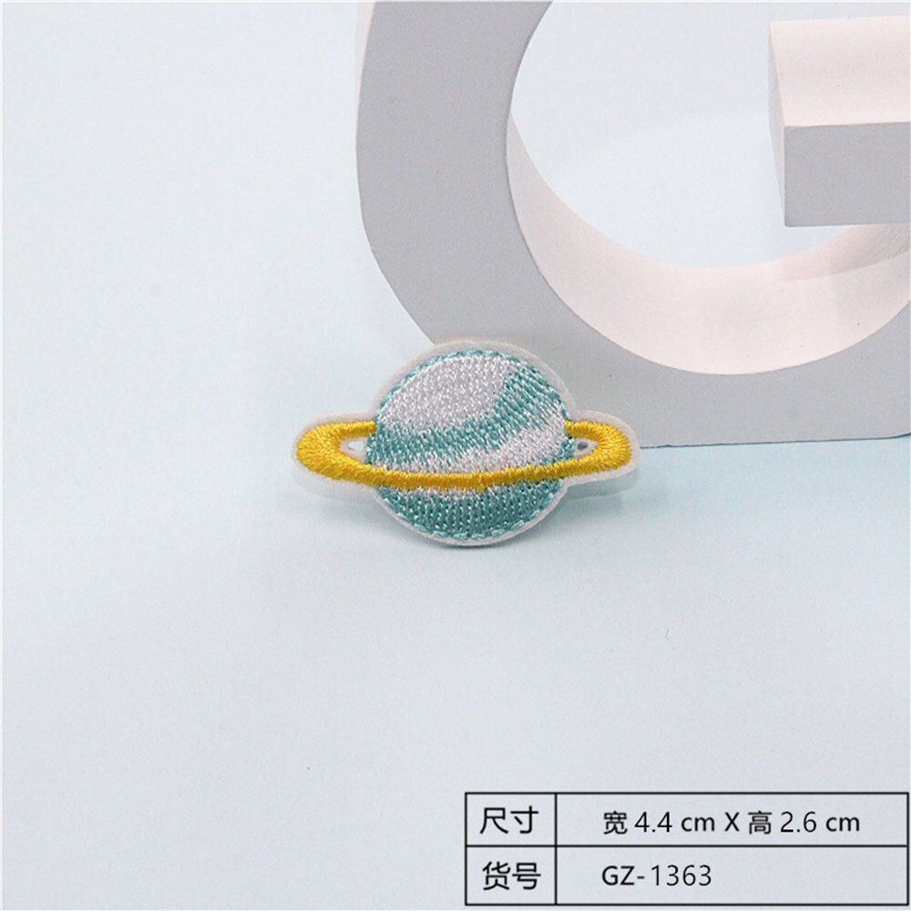 Fabric Embroidered Celestial Body Patch Clothes Stickers Bag Sew Iron On Applique DIY Apparel Sewing Clothing Accessories BU190: BU190N15