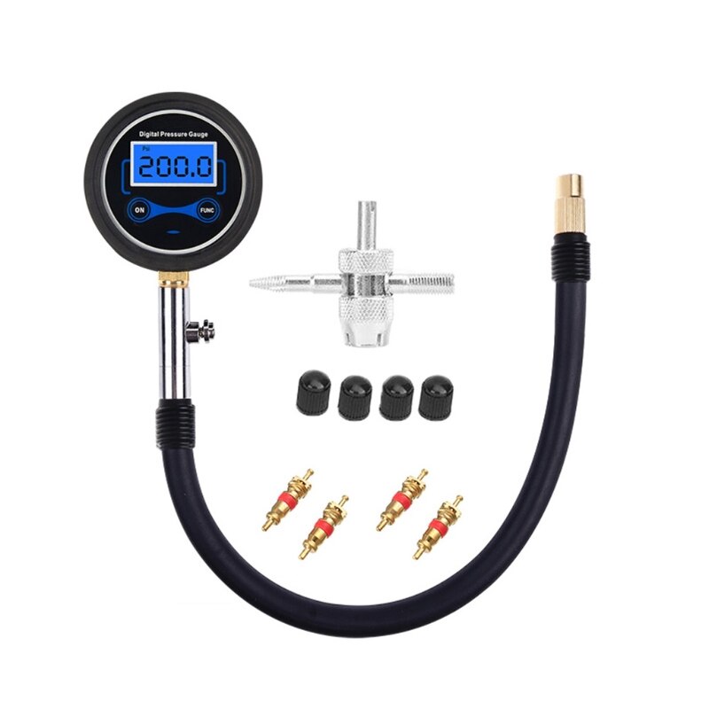 Digital High-Precision Tire Pressure Gauge 200 Psi Tire Pressure Gauge Tool