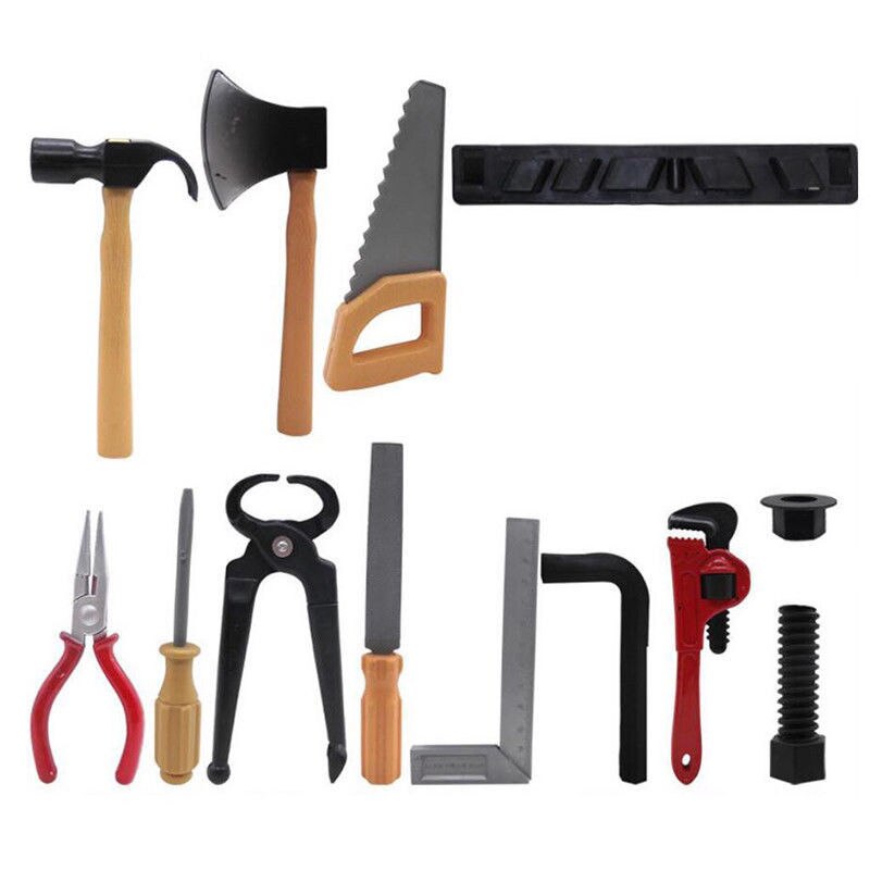 14 stks Plastic Hamer/Schroevendraaier/Wrench Reparatie Gereedschap Speelgoed Set Voor Kids Kinderen