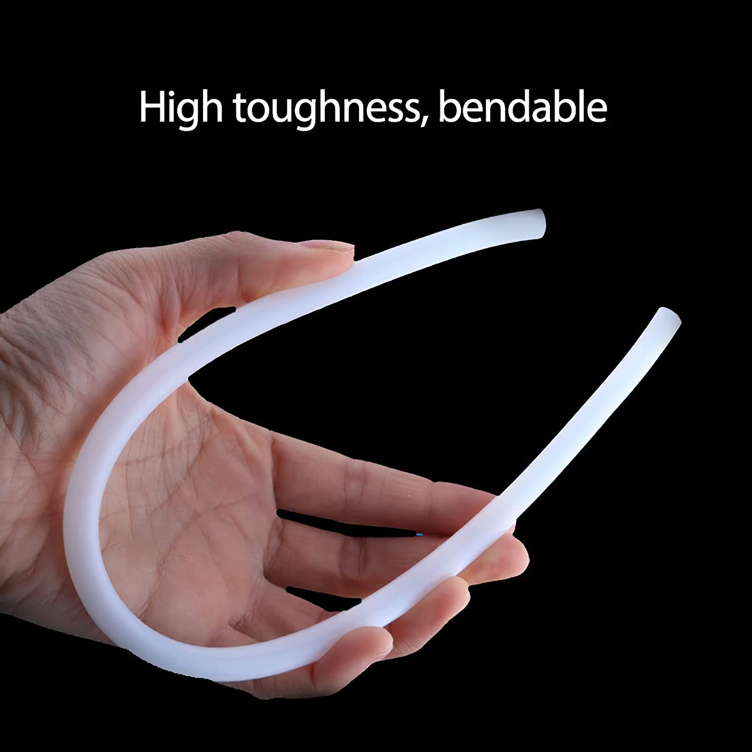 Tubo de PTFE de 1M, 1mm, 2mm, 3mm, 4mm, 6mm, 8mm, tubo Teflonto blanco para filamento de 1,75mm/3,0mm, piezas de impresora 3D, extrusora Bowden V5/V6 j-head
