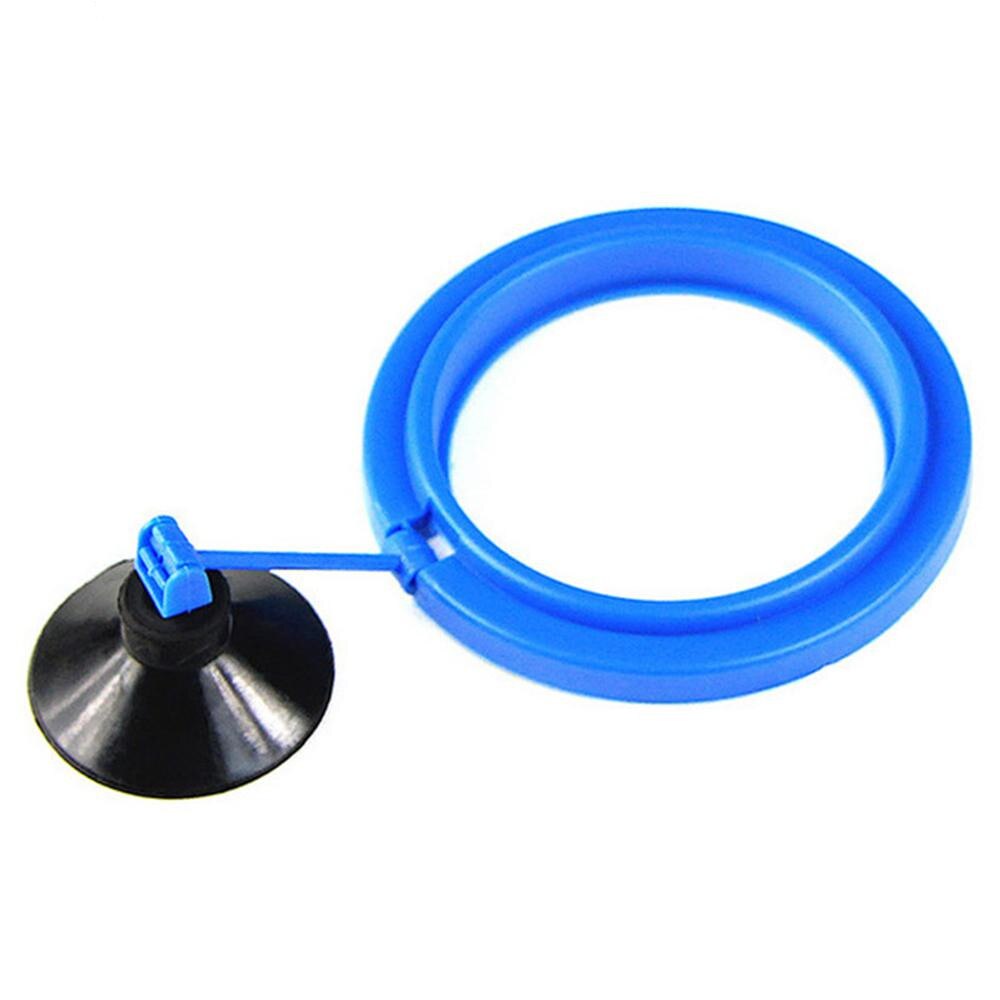 Aquarium Feeding Ring Fish Tank Station Floating Food Tray Feeder Square Circle Accessory Fish Food Feeder Suction Cup Blue