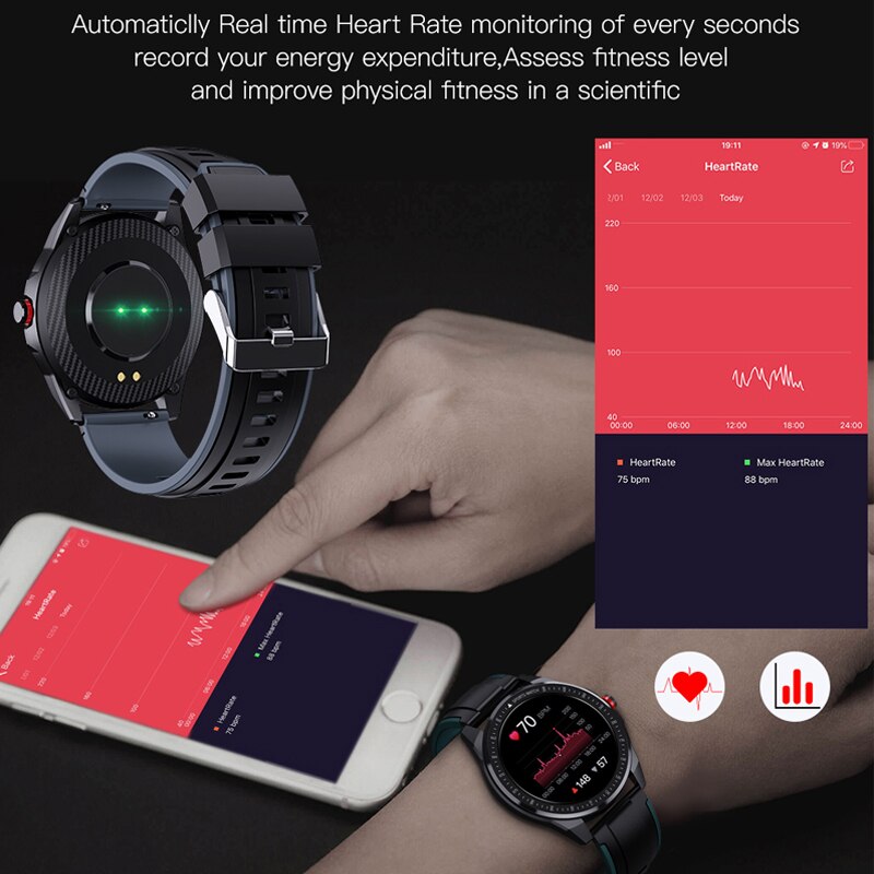 Gps Smart Horloge SN88 Mannen Diy Ui 60 Dagen Standby Voor Android Ios Bluetooth Sport IP68 Hartslag Fitness tracker Smartwatch