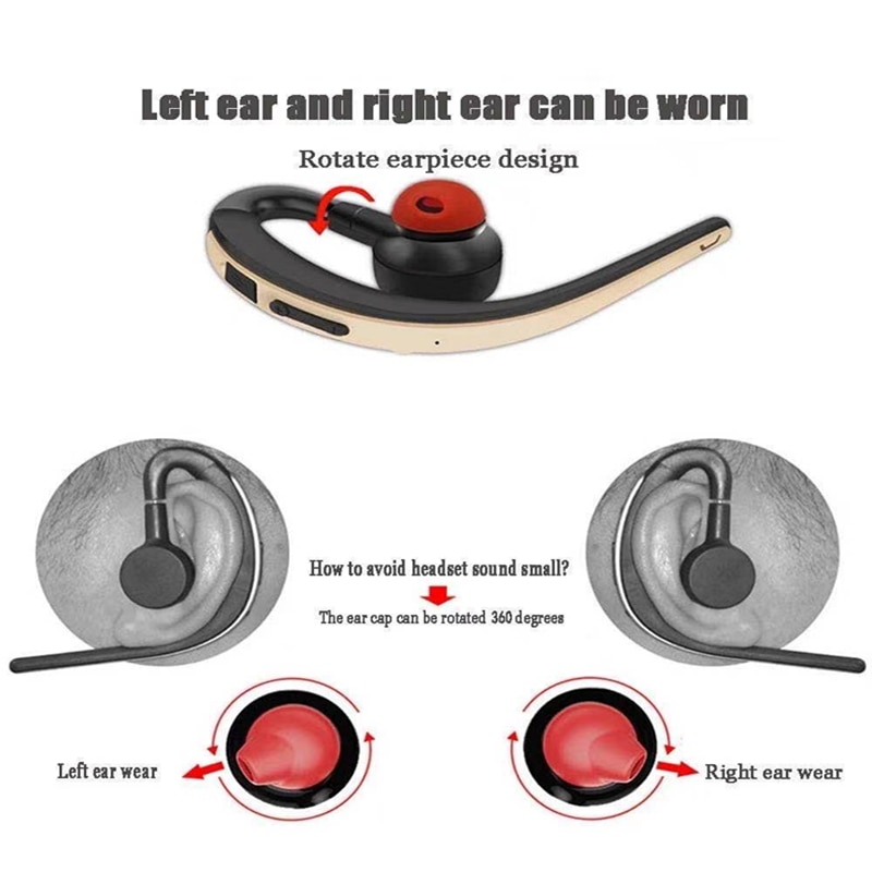 Bluetooth Kopfhörer Drahtlose Kopfhörer Stick Anruf Sport Headset Mit Mikrofon Hände Frei Für Alle Smartphones