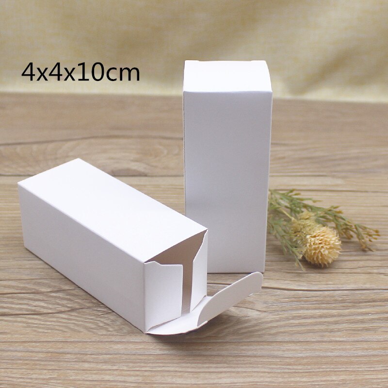 10pcs Multi size Rectangular 4*4*12 16 10cm Packaging Box Packaging Folding Boxes For Essential Candle Oil Bottle Package: 4x4x10cm