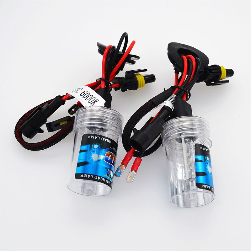 HIDLT-bombillas de faros Xenón HID H7C, 55W, 35W, luz de coche, Base de Metal H7, lámpara de repuesto HID, 4300K, 5000K, 6000K, 8000K