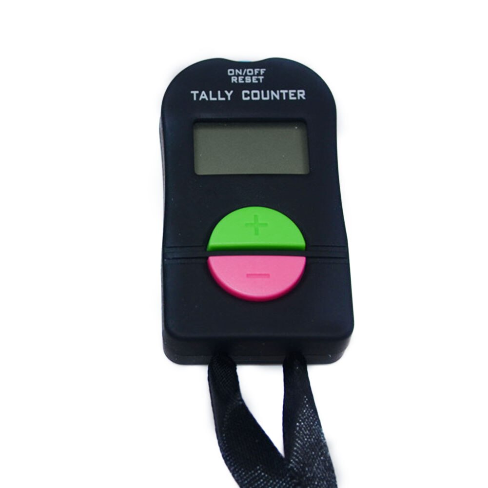 Digital LCD Screen Mini Manual Portable Electronic Counter Add Subtract For Golf Sports Calculator Sound