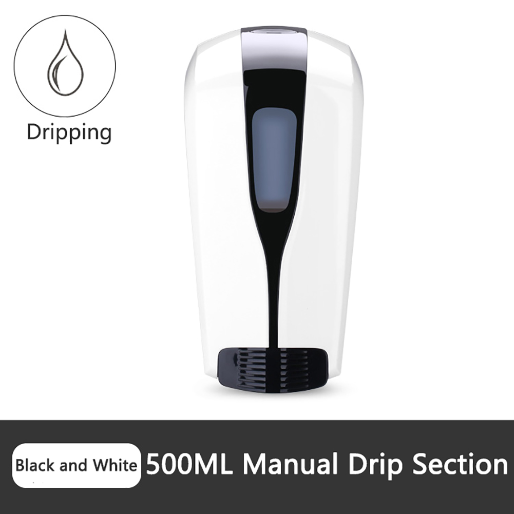 500/1000ml Wall-Mounted Soap Dispenser Press Type Hand Disinfection Machine Alcohol Sterilizer Home Hand Sanitary Soap Dispenser: Dripping-500ml
