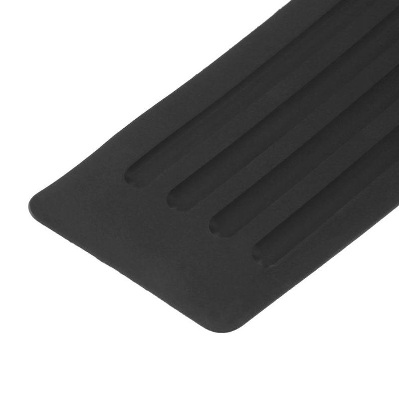 Car Trunk Door Sill Plate Protector Rear Bumper Guard Rubber Pad Trim Cover