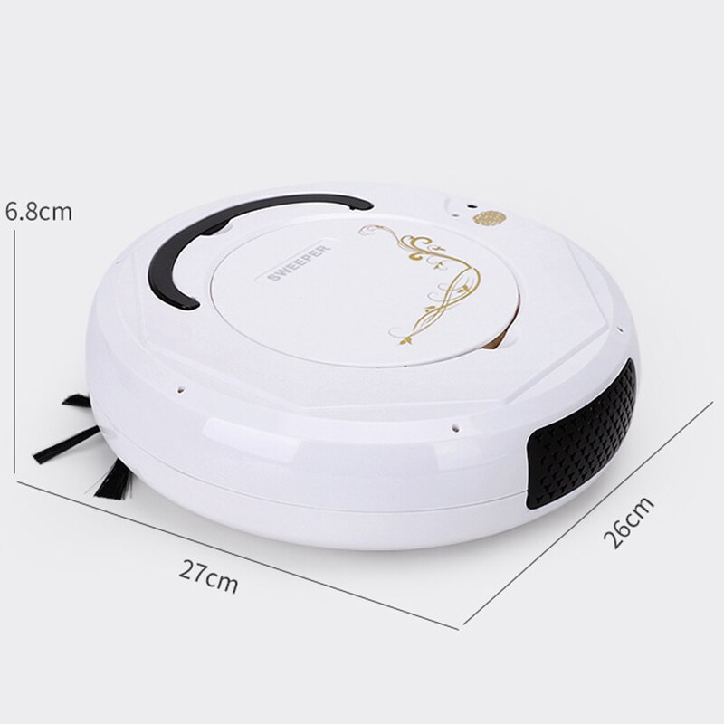 Aspiradora inteligente, 3 en 1, anticolisión, luz colorida, Robot automático, aspirador, Sensor anticaída