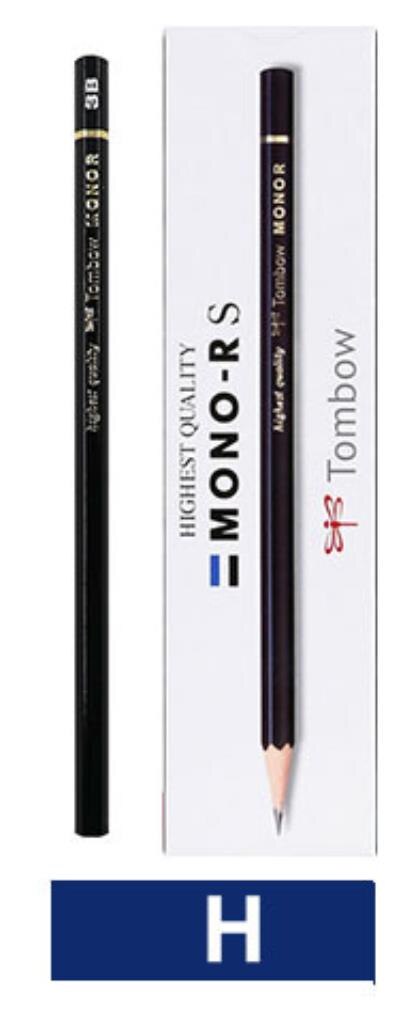 TUNACOCO 12pcs/lot 2B/HB/2H/H/4B/6B/B TOMBOW wooden lead pencil Japanese stationery pencil for school office supplies bb1710142: H