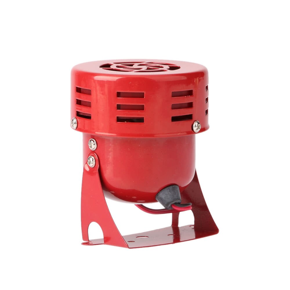 12V 3 Automotive Luchtalarm Hoorn Auto Vrachtwagen Motor Aangedreven Alarm Rood