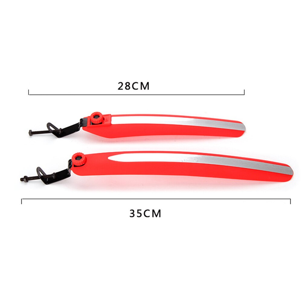 1 Pair Bike Universal Mountain Bicycle Mud Guard Quick Release Cycling Riding Equipment Accessories (Red)