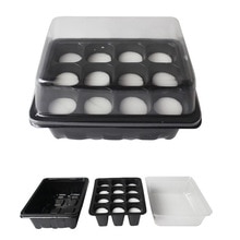 12 Hole Tray Sowing Insulation Breeding Box +Planting Sponge Cloning Equipment 1*Trays 24*Planting Sponge