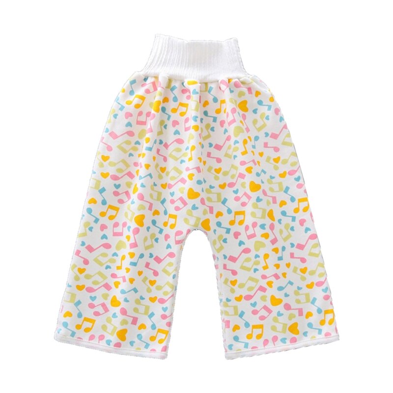 Komfortable barn bleieskjørt shorts 2 in 1 anti-sengevætende vaskbare bomullspottetreningsbleiebukser vanntette sengeklær for: 5