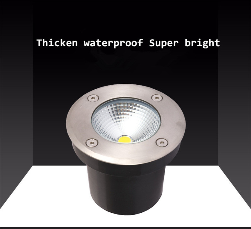 IP68 Waterproof LED Underground Light 5W 10W OutdoorAC85-265V DC12V Exterior Wall Light Underground Garden Light Ground Lights