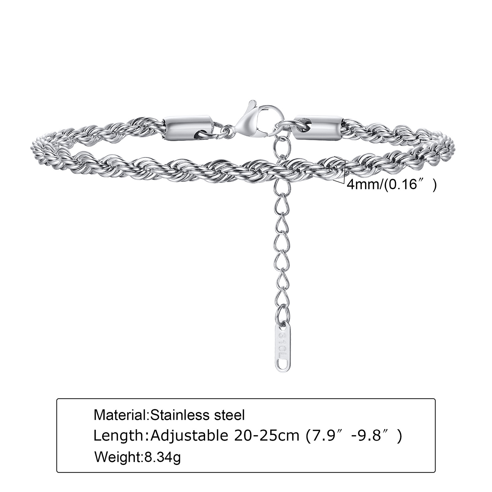 Touw Ketting Armband, Mannen Touw Armband, Dainty Armband, Minimalistische Armband, Cadeau Voor Hem Of Haar, ketting Armband,: Bruingeel