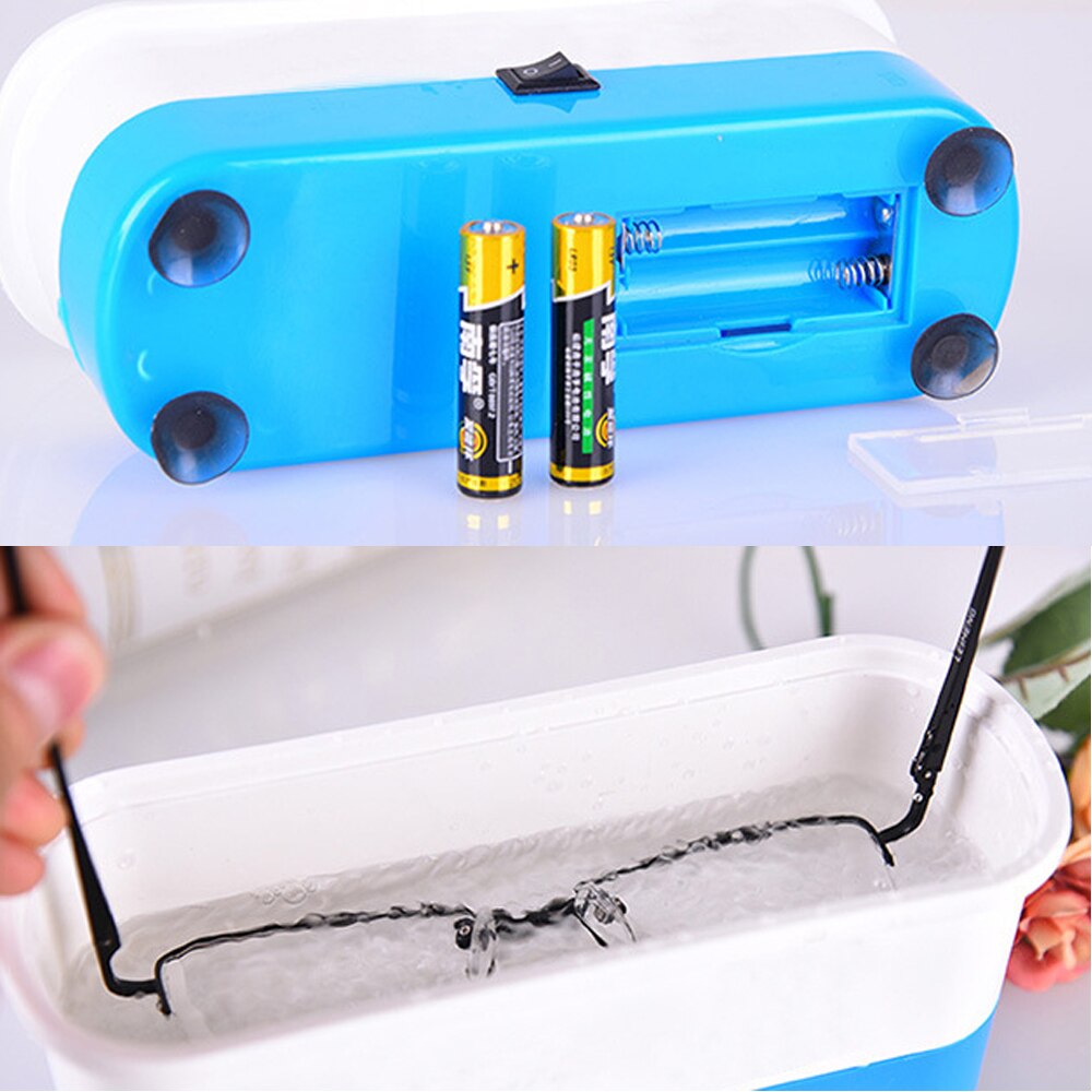 Portable Ultrasonic Cleaner Automatic Ultrasonic Bathroom Ultrasonic Jewelry Cleaner Glasses Clock Clean Machine Cleaning Tools