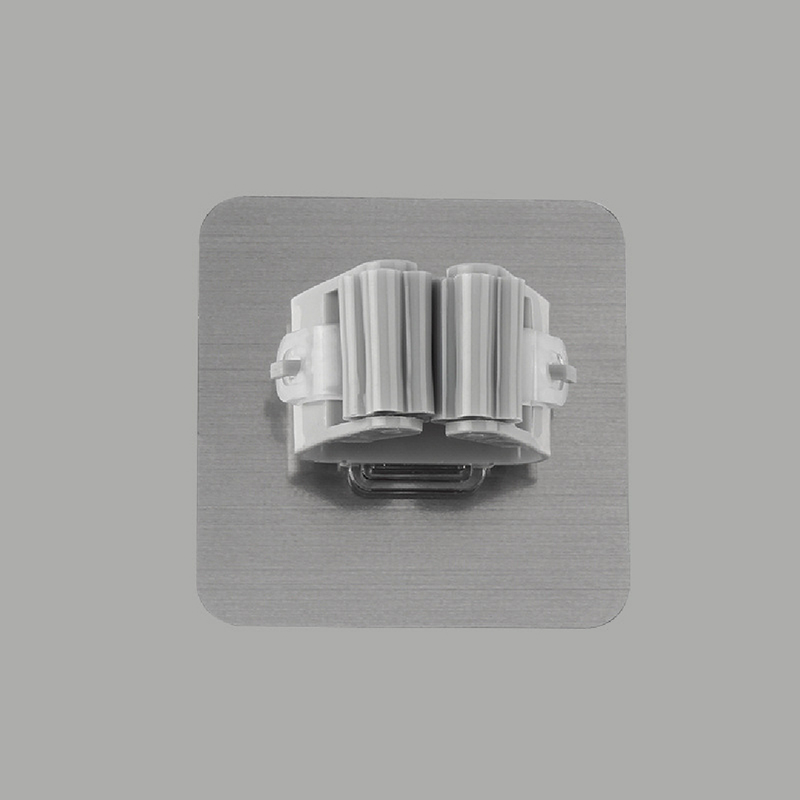 Mopp Haken Gestell Schlecht Zubehör Zauberstab Montiert Regal Veranstalter Besen Halfter KleiderbüGel Wände Küche Lager Werkzeug: Grau