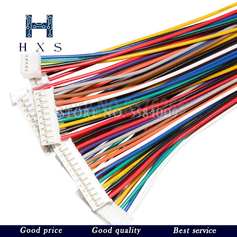 10setzt Mikro Mini JST 2,0 PH Stecker PH 2,0 Männlich Weiblich Stecker Drähte Kabel Buchse 10CM 20CM 30CM 26AWG 2/3/4/5/6/7/8/9/10/11/12P