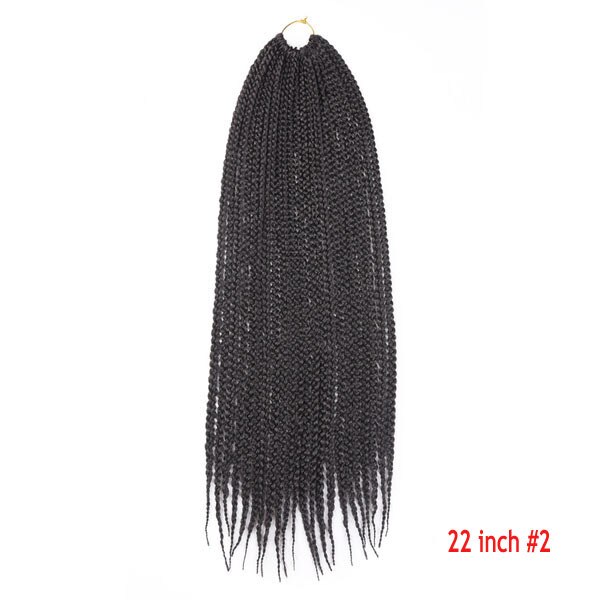 Ombre Crochet Hair Box Braids Synthetic Long Rainbow Pink Braiding Hair 22Strands Crochet Hair for African Braids: 12