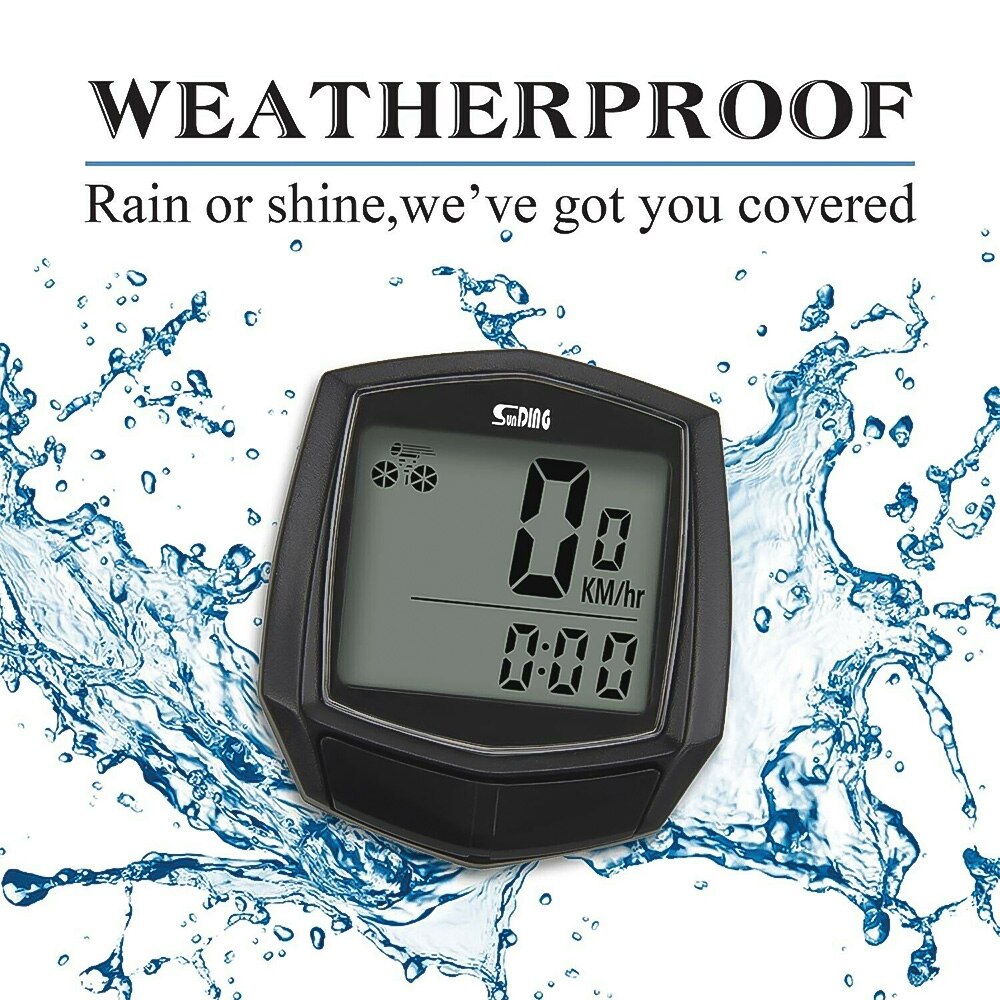 SD-581 Bike Computer Multifunctional Wireless Bicycle Sensor MTB Road Bike Speedometer / Stopwatch With LCD Digital Display