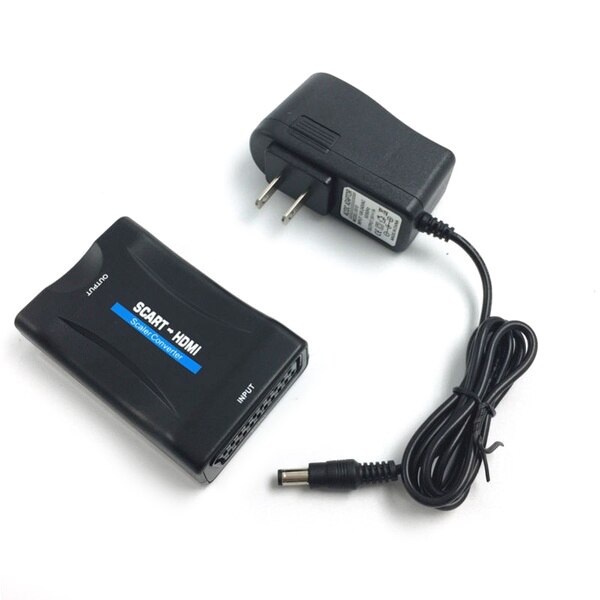 SCART Auf HDMI Konverter 1080P Video Audio- Gehobenen Konverter Adapter für HD TV DVD für Himmel Kasten STB Stecker und Spielen mit DC Kabel: Ursprünglich Titel