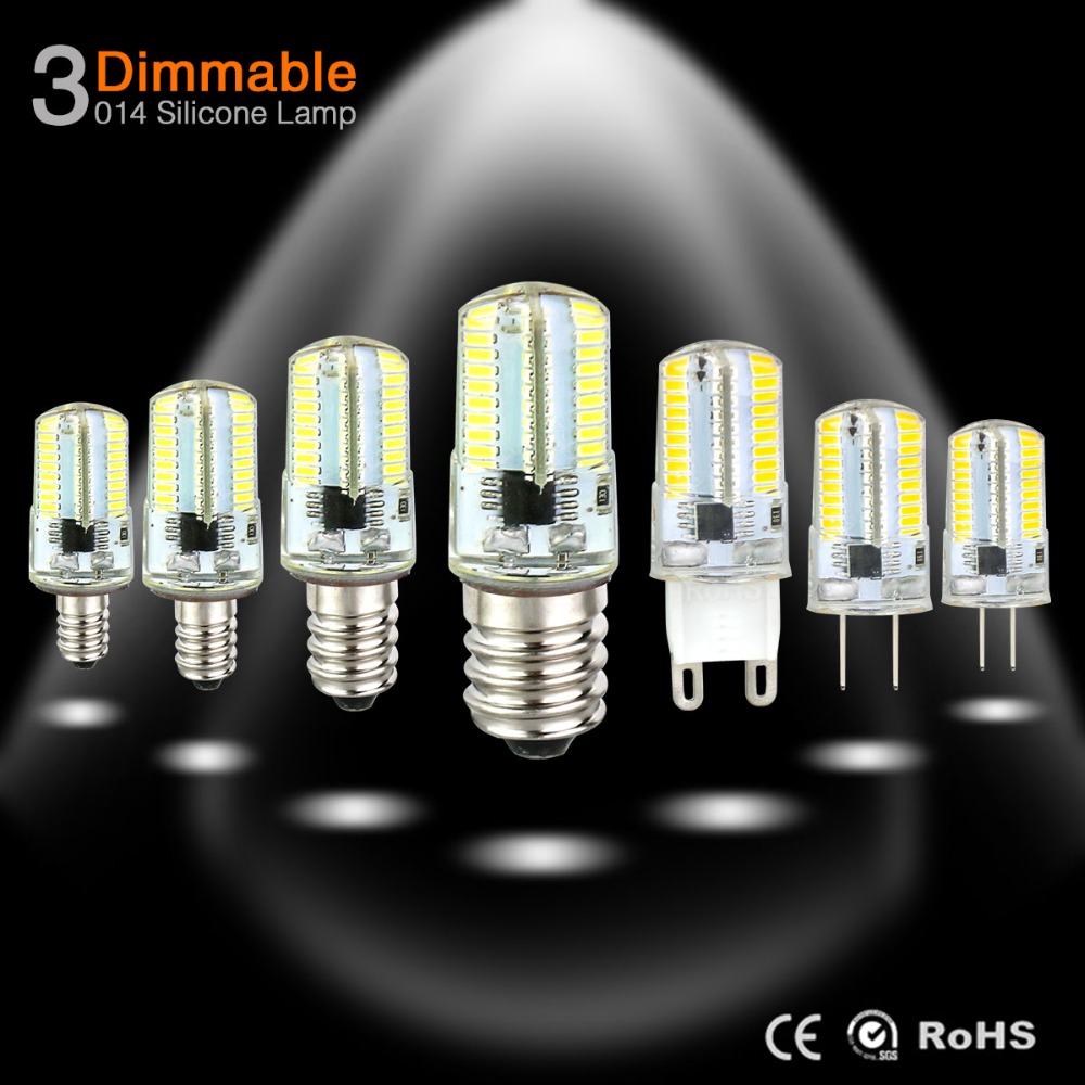 Hohe Helle G4 LED Lampe E14 E17 E11 E12 G9 G8 Kerze Lichter AC 220V 110V Birne Scheinwerfer SMD 3014 64LED dimmbare Kronleuchter Licht