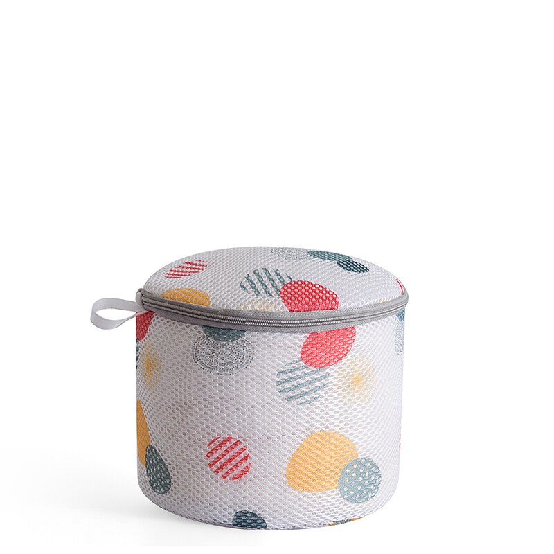 Stippenprint rits mesh waszak polyester waszak voor ondergoed sokken wasmachine zakje kleding bh-zakken: 1517cm